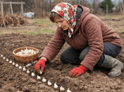 Высадка чеснока