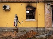 Одна из работ Бэнкси на Киевщине