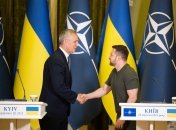 Йенс Столтенберг и Владимир Зеленский (слева направо)