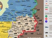 Карта АТО на востоке Украины (16 октября)