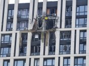 Постраждала квартира на 25 поверсі багатоповерхівки