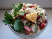 Фруктовый салат с курицей