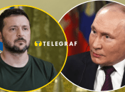 Владимир Зеленский и Владимир Путин (слева направо)