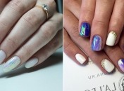 Бите скло має чудовий вигляд на нігтях різної форми