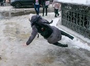 Гололед может быть очень опасным