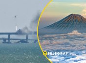 Воздействие вулкана на Крымский мост