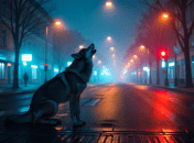 Вовк на вулицях Запоріжжя, візуалізація нейромережі