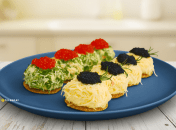 Закуска из крабовых палочек и сыра