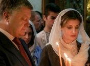В Пасхальную ночь Порошенко вместе с женой молились за Украину