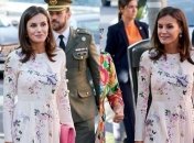 Цветочный принт: Королева Летиция повторила свой невероятный look