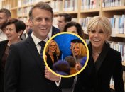 Брижит Макрон, ее дочь Лоранс и Эммануэль Макрон