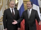 Путин и Олланд не сделали заявлений после беседы в Елисейском дворце