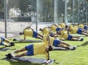 Тренировка сборной Украины