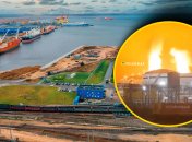 Пожар в порту