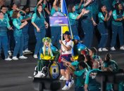 Елена Федота-Исаева - флагоносец сборной Украины