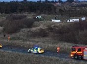 В Британии упал самолет: есть погибший (Видео)