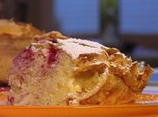 Творожное пирожное с малиной и белым шоколадом