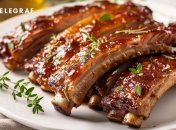 Запеченные ребра – вариант удачного ужина (изображение создано с помощью ИИ)