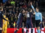 Лига чемпионов. Удаление Торреса и другие фото матча "Барселона" - "Атлетико"