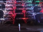 "Чернобыльское сияние": на станции "Дуга" представили диджитал-скульптуру (Фото)