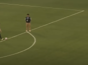 Участникам нужно было пробивать от линии штрафной