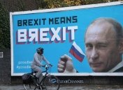 В Лондоне появились сатирические плакаты о роли Путина в Brexit