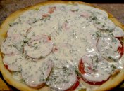 Киш с курицей и цуккини