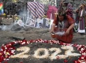 Для шаманського ритуалу використали портрет президента