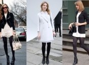 Черные колготки можно адаптировать даже под летнее платье