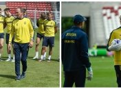 Тренировка сборной Украины