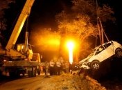 В Абхазии машина с российскими туристами упала со скалы