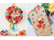 Мягкие и пушистые: новогодние украшения из помпонов своими руками