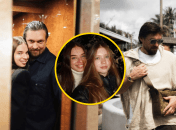 Александр Усик и Екатерина Усик с дочерью Елизаветой