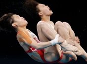 Китаянки выиграли "золото" в синхронных прыжках в воду с 10-метрового трамплина