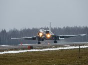 Ту-22М3, находящийся на авиабазе