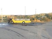 В Харьковской области загорелся пассажирский автобус 