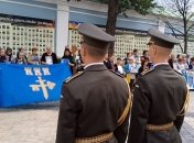 На Михайловской площади почтили память павших под Иловайском