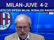 Матч Милан - Ювентус довел до слез 77-летнего комментатора (Видео)