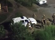 Место взрыва в Мелитополе