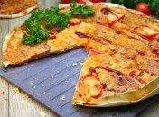 Пицца на лаваше на сковороде всего за 10 минут