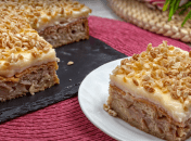 Немецкий яблочный пирог с заварным кремом