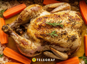 Аппетитная курица, запеченная на банке