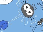 Google представил дудл к седьмому дню Олимпиады-2018: рыбий биатлон