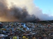 Под Харьковом горит мусорная свалка