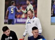 Александр Петраков впервые встретился со своими подопечными из сборной Украины