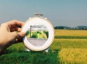 Вместо того чтобы фотографировать, дизайнер делает вышивки своих путешествий (Фото) 