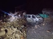 Одна из бомб попала прямо в фундамент дома