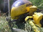 В Кременчуге упал вертолет