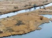 Видео украинского ударного дрона-камикадзе "Гром" в барражирующем полете