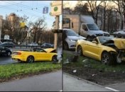 В Киеве разбили взятый в аренду кабриолет: фото до и после